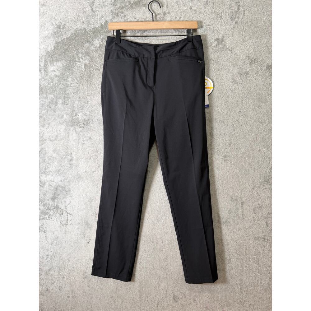 Tail Classic Fit Slightly Tapered Black Pants UPF 50 Stretch Golf Travel 8 New